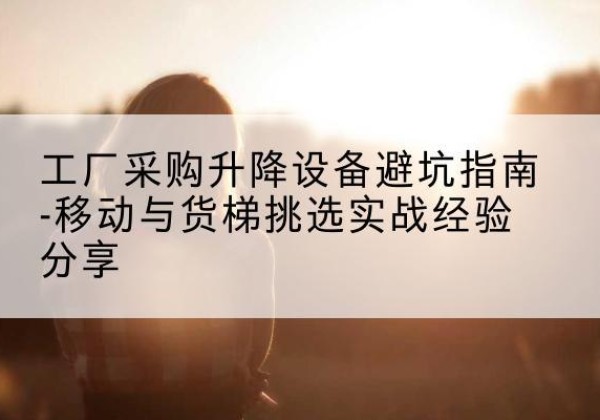天门移动式升降机怎么选-工厂采购升降设备避坑指南-移动与货梯挑选实战经验分享